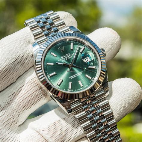 rolex oyster perpetual datejust green face|Rolex Datejust 41mm green dial.